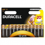 Батарейки АА DURACELL BASIC AA/LR6-12BL